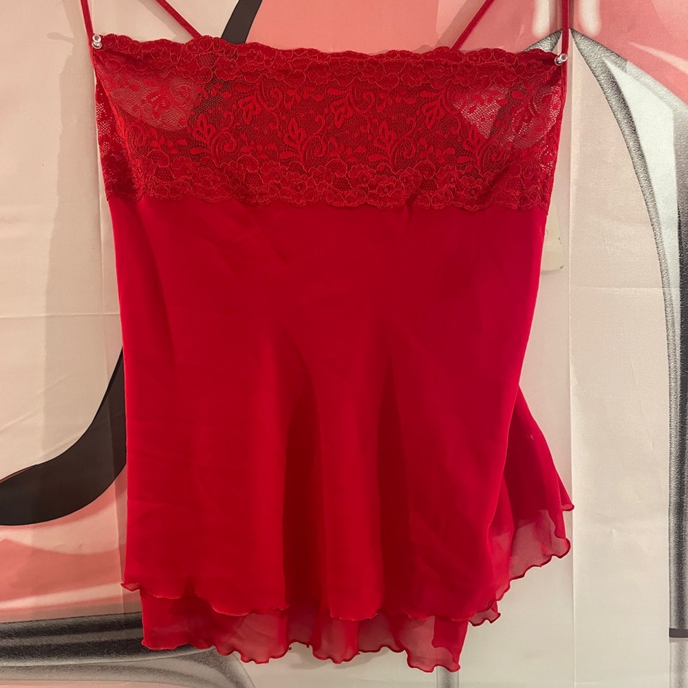 2x Red Chemise